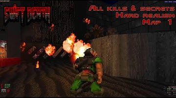 Brutal Doom Swift Death map01 hard realism all kills & secrets +outtakes