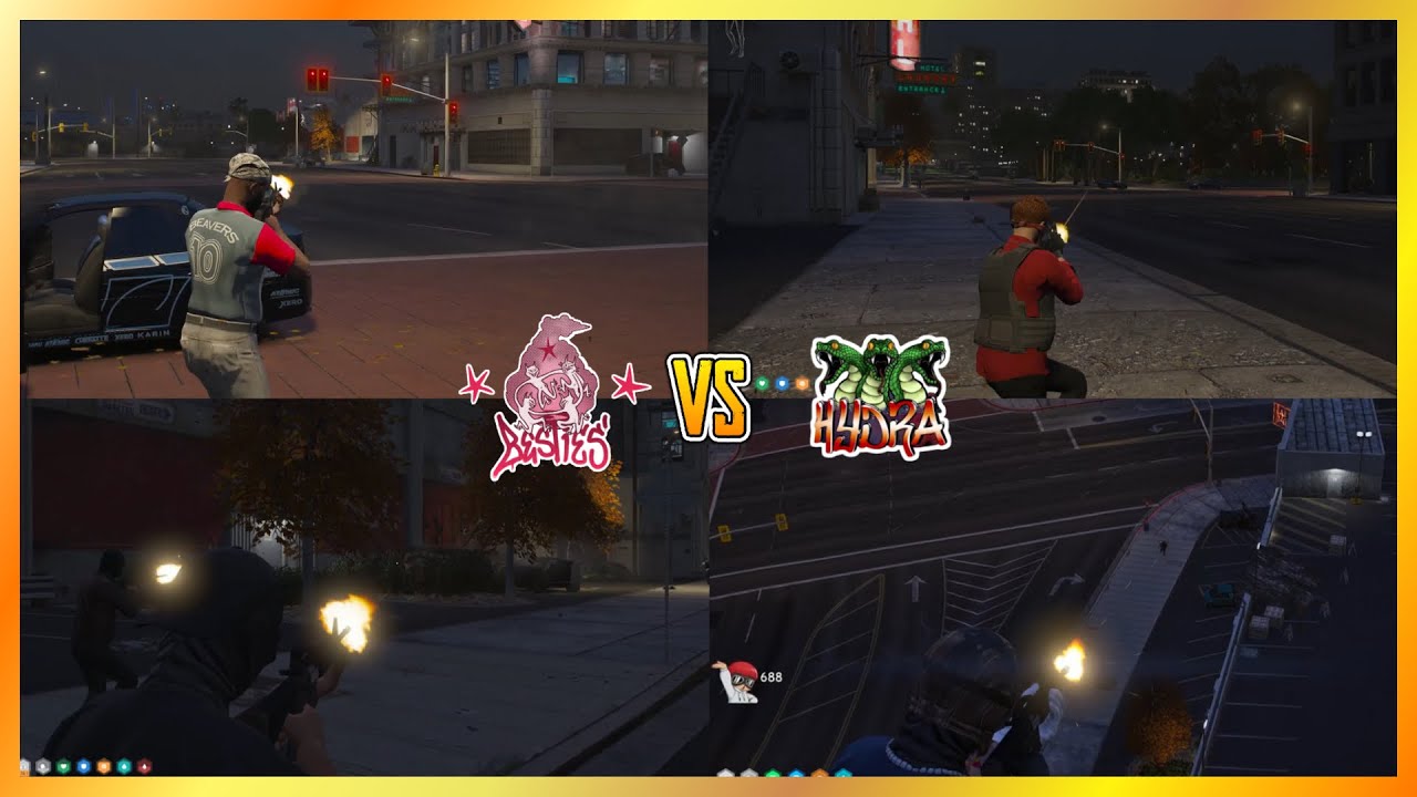 Besties vs Hydra At Legion Square (4th Fight) (Multi POVs) | NoPixel 4.0 GTA RP