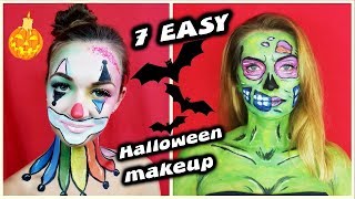 7 DIY EASY Halloween makeup tutorial 2017 /HOW TO!