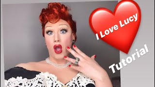 How I Did Lucille Ball Makeup (I Love Lucy)