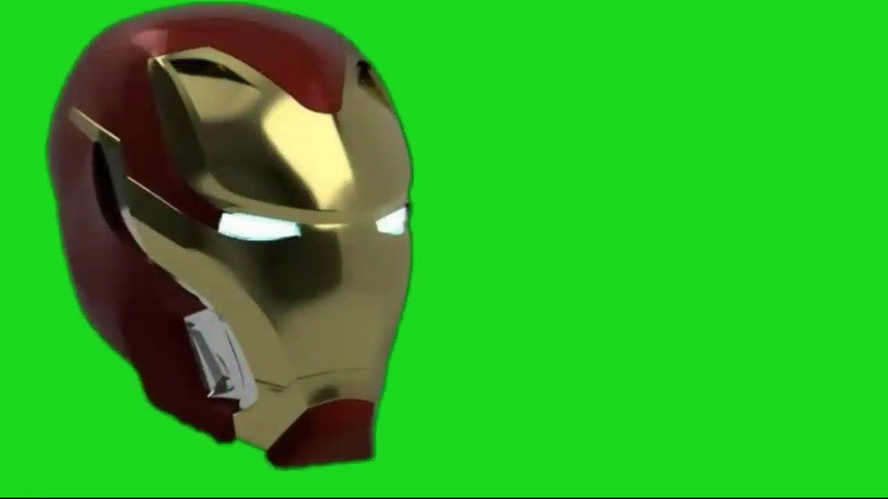 green screen iron man helmet Iron man mark 80 helmet green screen video