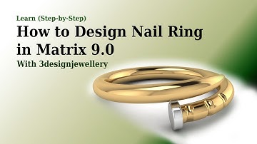 ||🔷How to Design Nail Ring in Matrix 9.0🔷|| #Matrix 9 || #Rhino 3D || #Tutorial