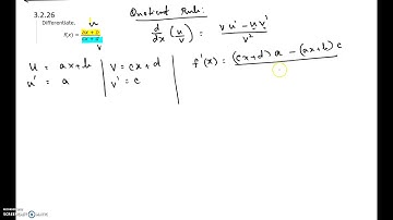 Practice Exam 2 - Calc 1 - 3.2.26 (find the derivative using quotient rule)