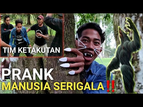 PRANK TIM KITA!! ARIK PURA PURA KERASUKAN MAHLUK SERIGALA SAAT KEMPING DIKEBUN RAYA! | Mikael TubeHD