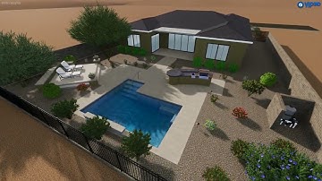 McClanahan Front and Backyard Oasis- Thunderbird Pools and Spas- ThunderScapes