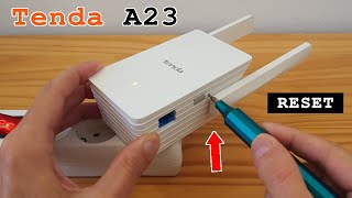 Tenda A23 Wi-Fi 6 extender dual band • Factory reset