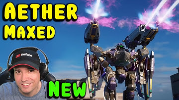 LvL 150 AETHER TITAN: New Maxed Beast! War Robots Gameplay WR