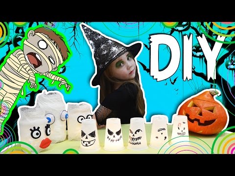 Крутые светильники МУМИИ за 5 МИНУТ с глазами на ХЭЛЛОУИН – Супер Быстрый DIY