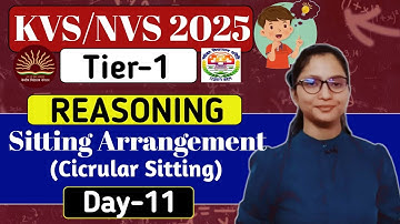 KVS-NVS Tier-1 Reasoning 2025 | KVS Tier-1 Reasoning : Sitting Arrangement | KVS Tier-1 Reasoning |