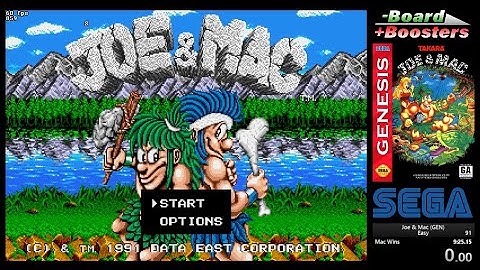 Joe & Mac (Genesis) Speedrun in 9m 11s