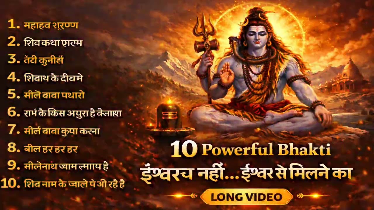 Powerful Shiva Bhakti Songs | Mahadev Bhajan Sangrah | Long Video | Shiv Bhakti 2026
