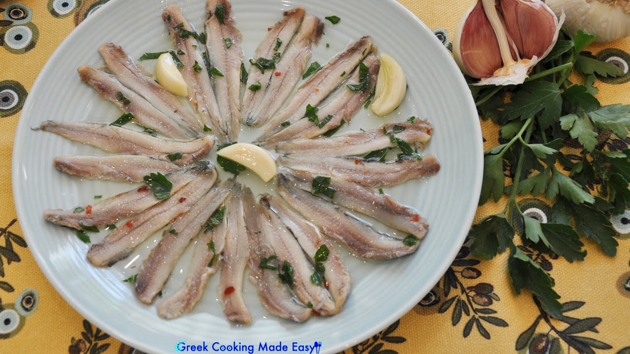 Greek Cured and Marinated Anchovies by Yiayia Deppy - Γαύρος Μαρινάτος της Γιαγιάς Ντέπης | Greek Cooking Made Easy