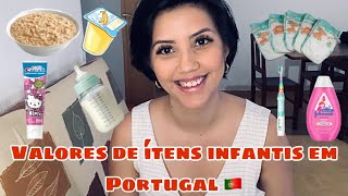 Valores de itens infantis em Portugal 🇵🇹 | Quanto gasto por semana com os gêmeos