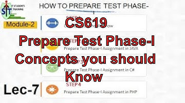 CS619 VU Project | How to prepare Test Phase-1 introduction | Concepts you should know