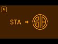 How To Draw Any Letters Logo In Circle using Stroke | Adobe Illustrator Tutorials