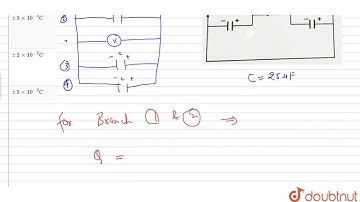 The four capacitors, each of `25 muF` are connected as shown in figure. The DC