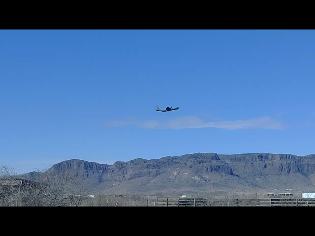 flying over Alpine Casparis airport