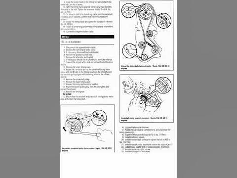 toyota tercel 1.5 diagrama de tiempo - YouTube