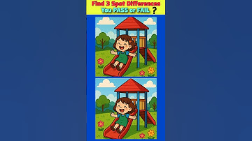 Spot the 3 Hidden Differences – Are You Smart Enough? 🧠 | Visual IQ Test #shorts