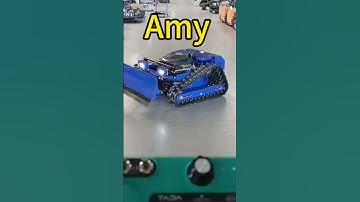 Free shipping functional mini crawler robot lawn mower with remote control electric snow plow mowers