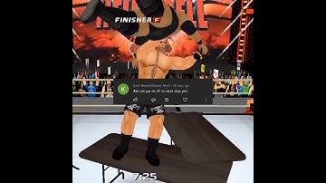 BROCK LESNAR F5 ON TABLE #wwe #wr3d #shortfeed #short #2k22 #youtubeshort #brocklesnar #f5 #attitude