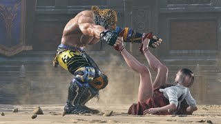King's Crazy Grabs on Anna Sophie Outfit! Tekken-8