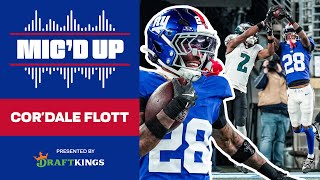 🎙️Cor'Dale Flott Mic'd Up: "I told you I'd get one!" | New York Giants
