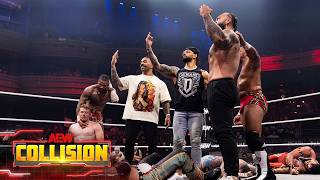 Ricochet leads an AMBUSH on Hangman Page Brodido AEW Collision 26