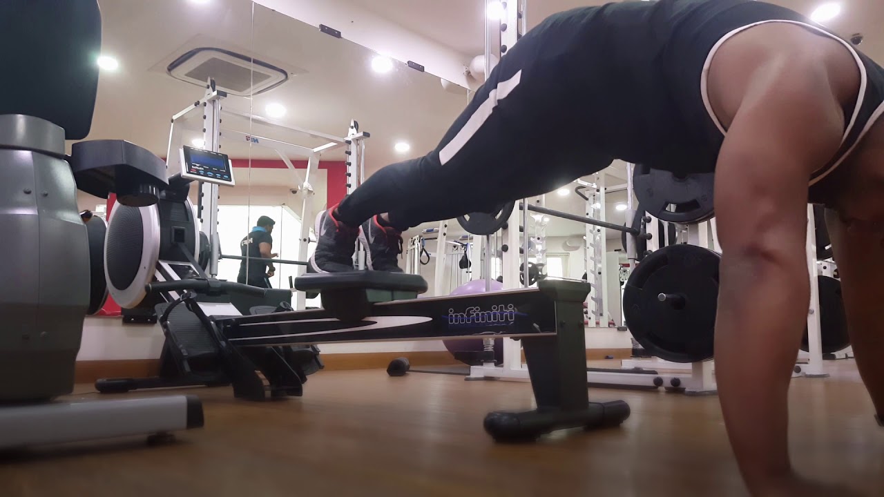 Knee Tucks on Rowing Machine Abs Workout YouTube