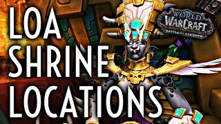 WoW Guide - Zandalari Loa Shrines - Patch 8.1.5 Allied Race 