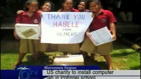 US Charity To Install Computer Lab In Pohnpei School - VIDEO
