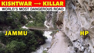 CLIFFHANGER POINT  World's most dangerous road | Kishtwar to Killar  Chenab valley series P5