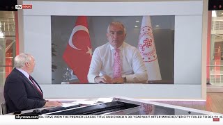 Bakanımız Mehmet Nuri Ersoy Sky News Televizyon Kanalında Canlı Yayın Konuğu Oldu