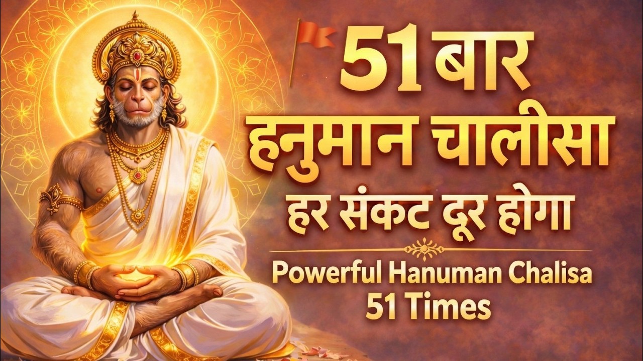 🙏 51 Hanuman Chalisa Back to Back | Remove All Problems | Full Bhakti Power