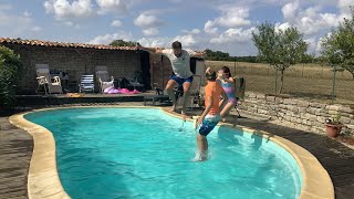 Last to leave swimming pool challenge wins SOUTH OF FRANCE