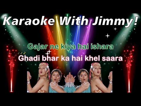 Gajar Ne Kiya Hai Ishara Oye Oye  Karaoke With Lyrics  Tridev  Alka Yagnik Sadhana Sargam