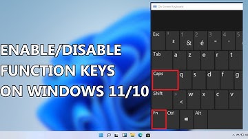 How to Enable or Disable Function Keys (Fn key) in Windows 10 | Fix Functions Keys Not Working