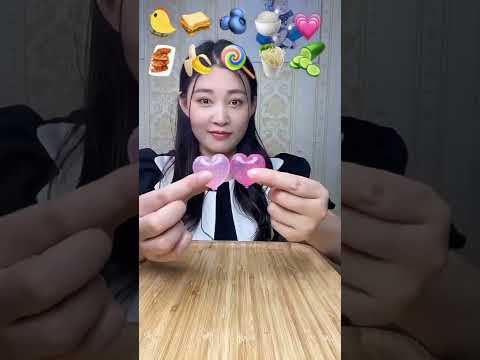 Korean EMOJI EATING CHALLENGE, 10 emojis | #shorts