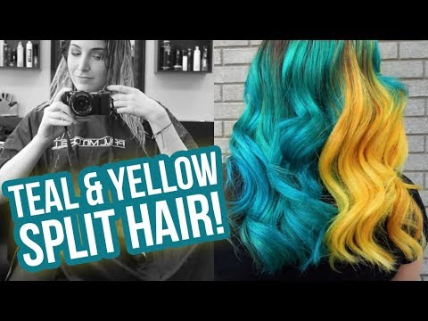 Vlog New Hair Color Blue And Yellow Kelli Marissa Youtube