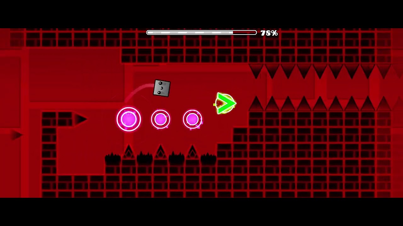 my first geometry dash map - YouTube