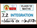 Class 12th INTEGRATION l Chapter 7 l Notes l Maths Exercise 7.2 Q(6,7) | NCERT #integration #maths