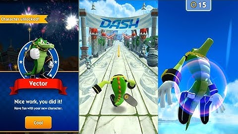 sonic dash game,vector character is unlocked 2022