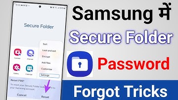 Samsung secure folder forgot password solution | how to reset secure folder password #samsung 