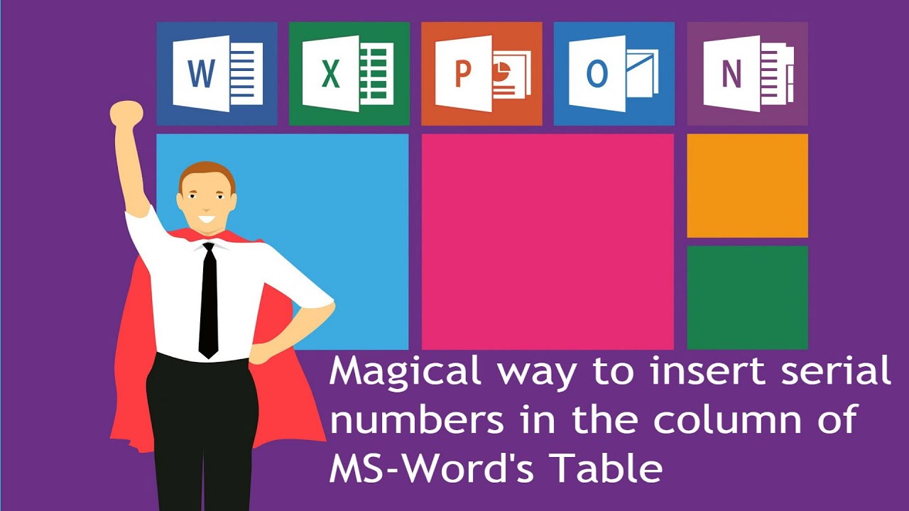 How To Fill Serial Number In Word Automatically YouTube
