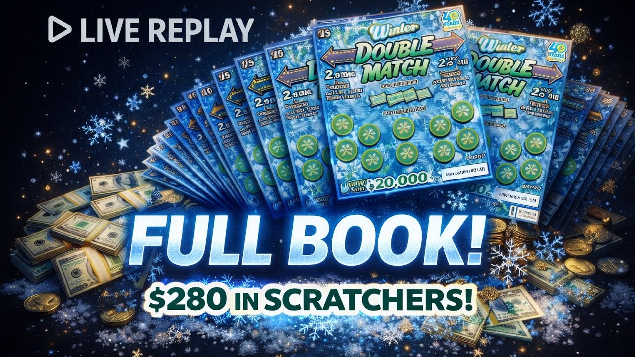 Live Scratching: Double Match CA Lottery Full Book (Start to Finish)