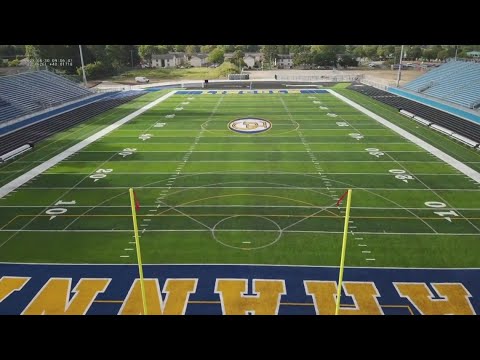 Gahanna debuts new football stadium - YouTube