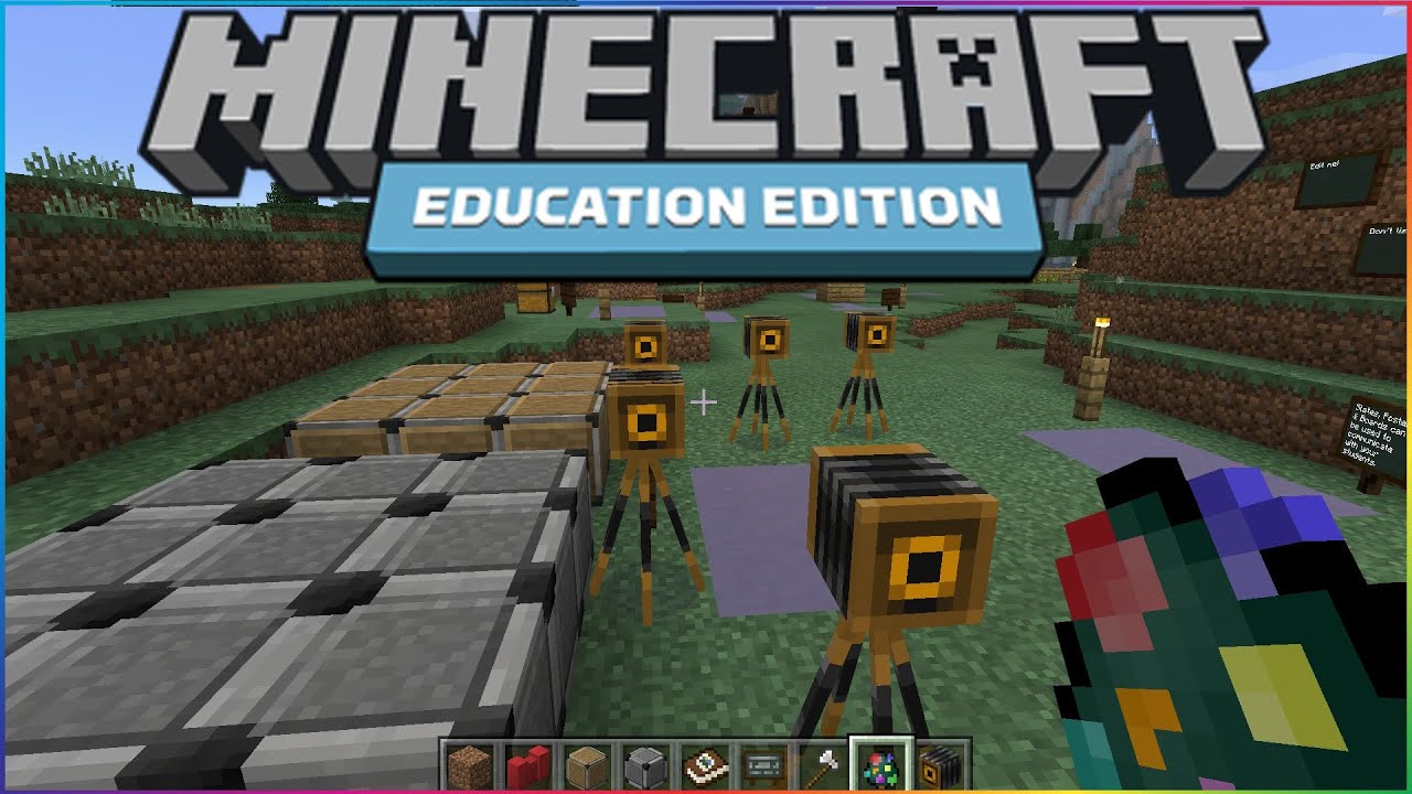 Minecraft Education Edition Gameplay - EXCLUSIVE FEATURES BLOCK+