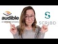 Audible vs. Scribd (Why I have both)