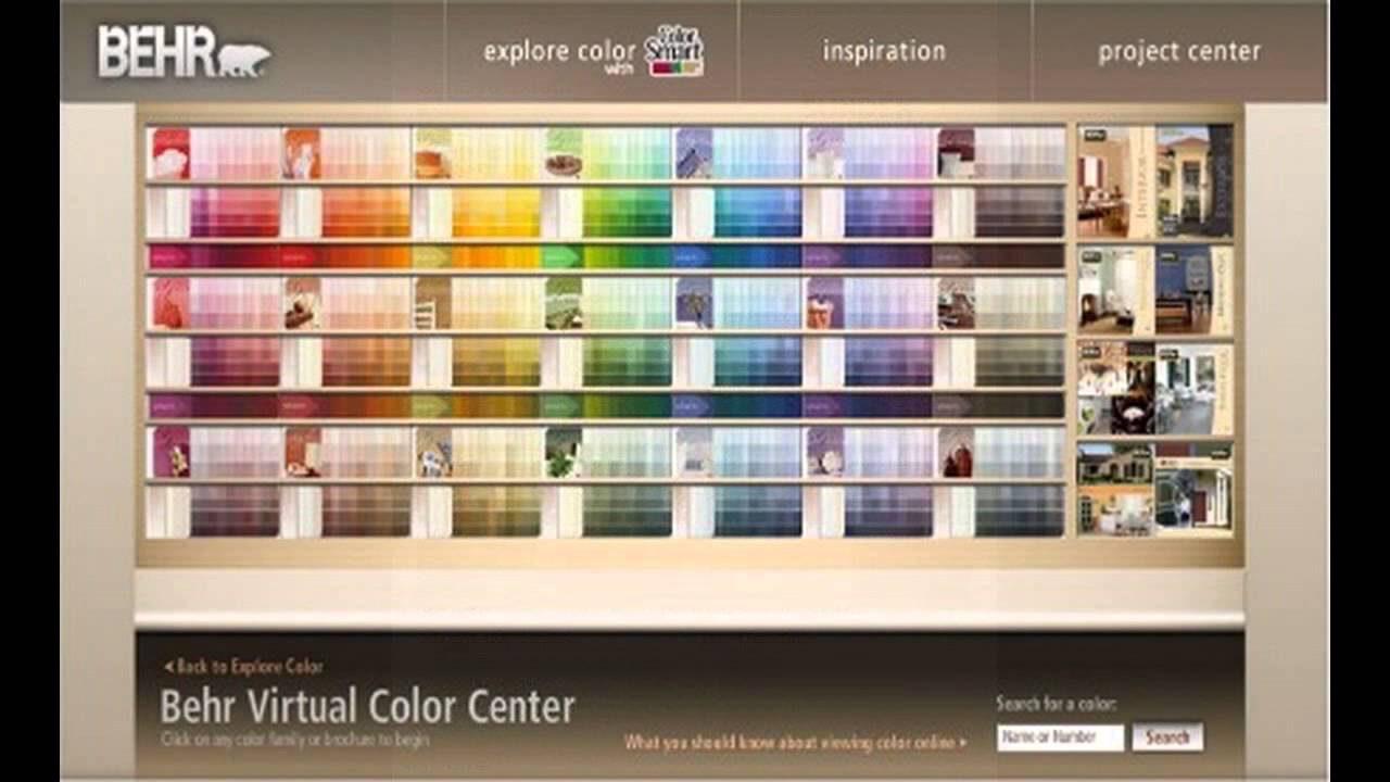 Home Depot Interior Paint Color Chart