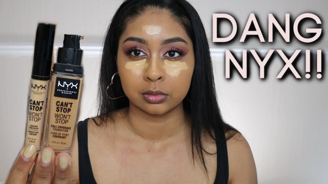 format Tid dekorere WOW NYX ... New Can't Stop Won't Stop Concealer & Powder Review - YouTube